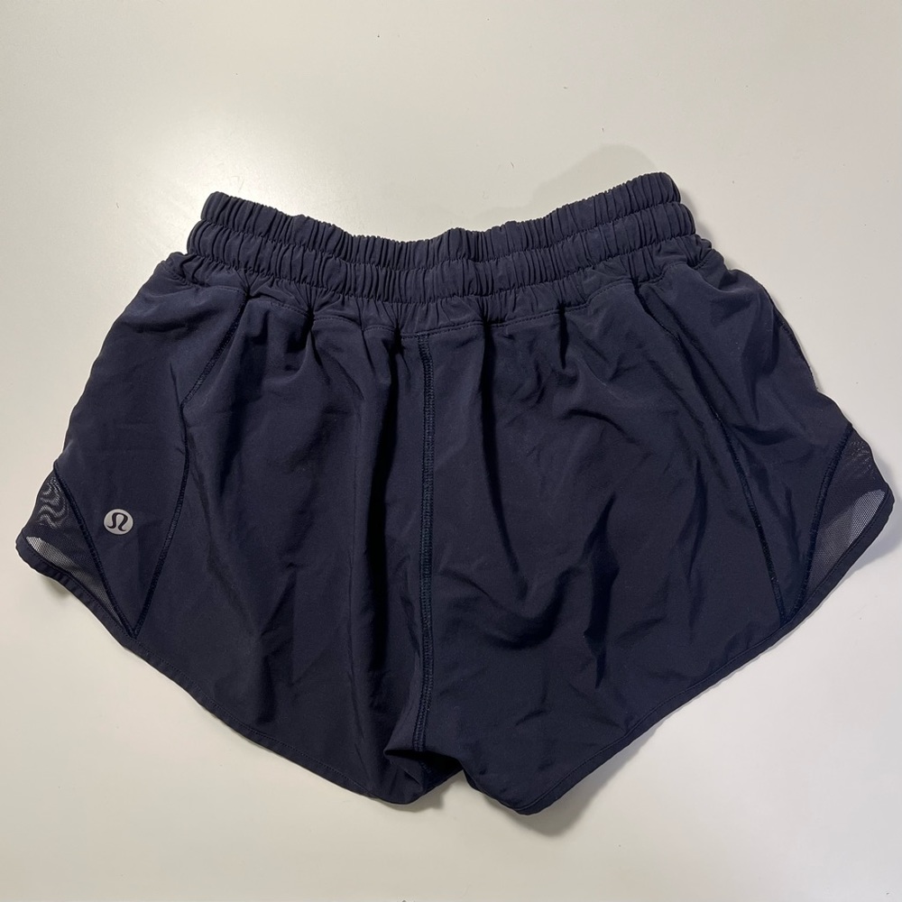 Lululemon Navy Hotty Hot Shorts